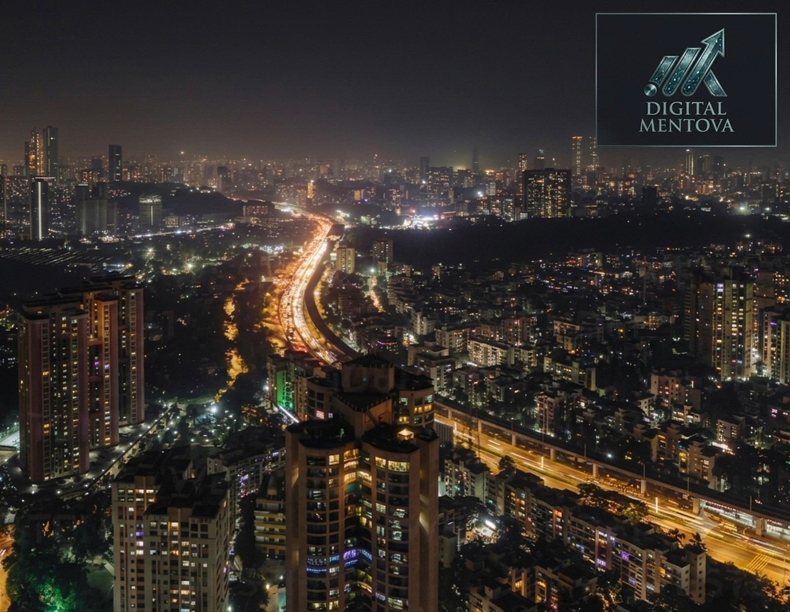 City skyline representing Digital Mentova's Pan India reach